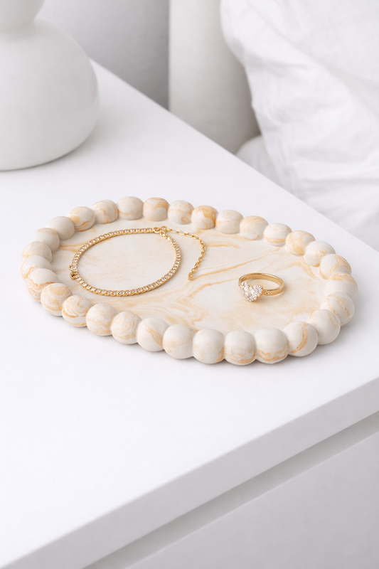 Sieraden bubble plate aardewerk โณ