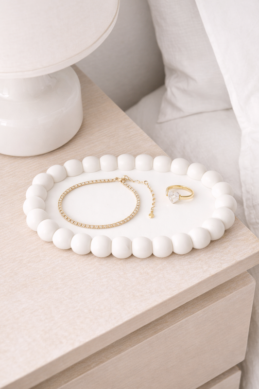 Sierande bubble plate wit๐ค