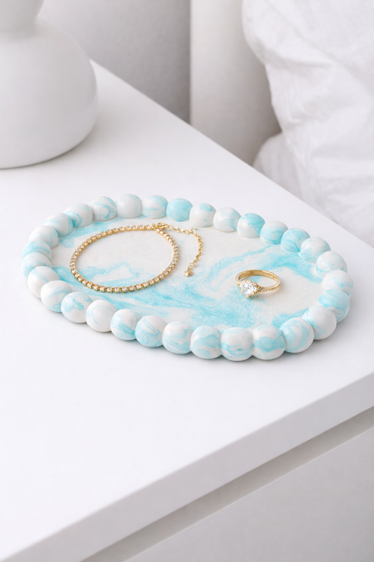 Sieraden bubble plate turquoise๐ฉต