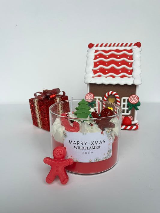 Marry X-Mas Kerst geurkaars | Rood