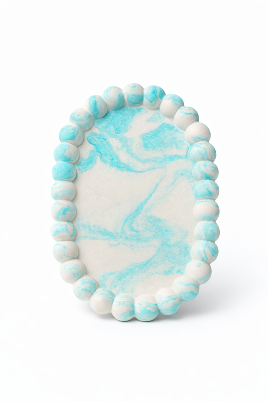 Sieraden bubble plate turquoise🩵
