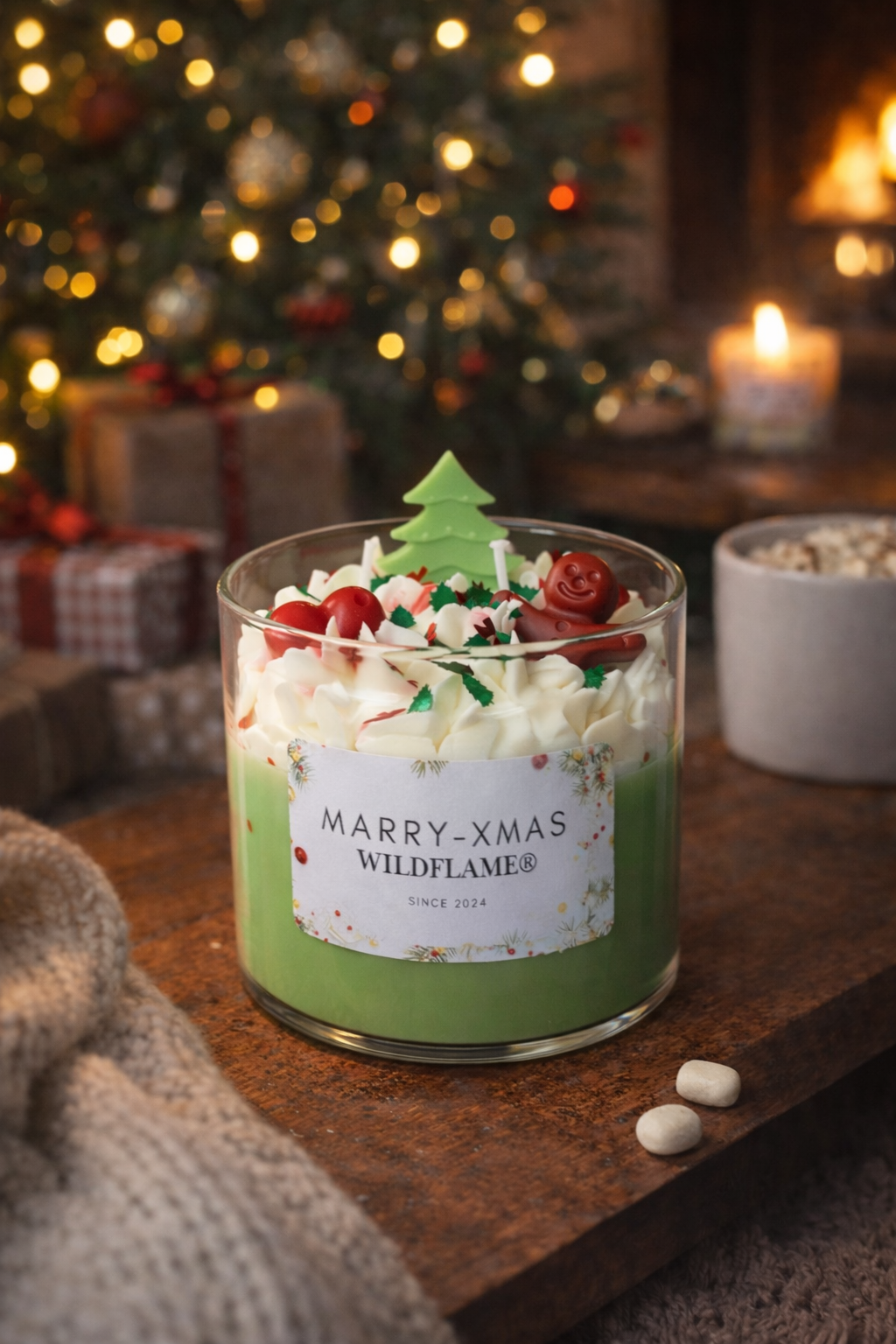 Marry X-Mas Kerst geurkaars| Groen