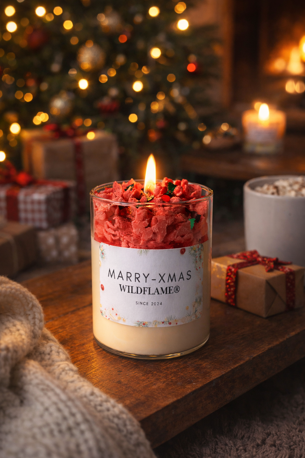 Tiny Christmas Miracle | Kerst geurkaars rood🎄